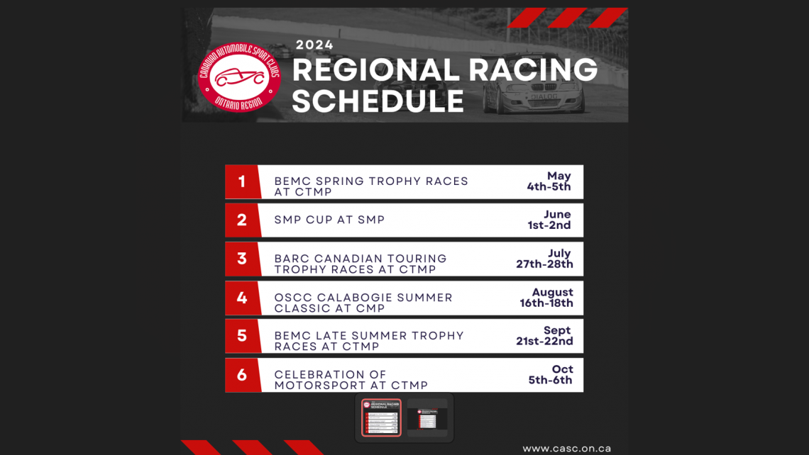 2024 CASC OR Road Race Schedule CASC Ontario Region   Screenshot 2023 11 23 212136 